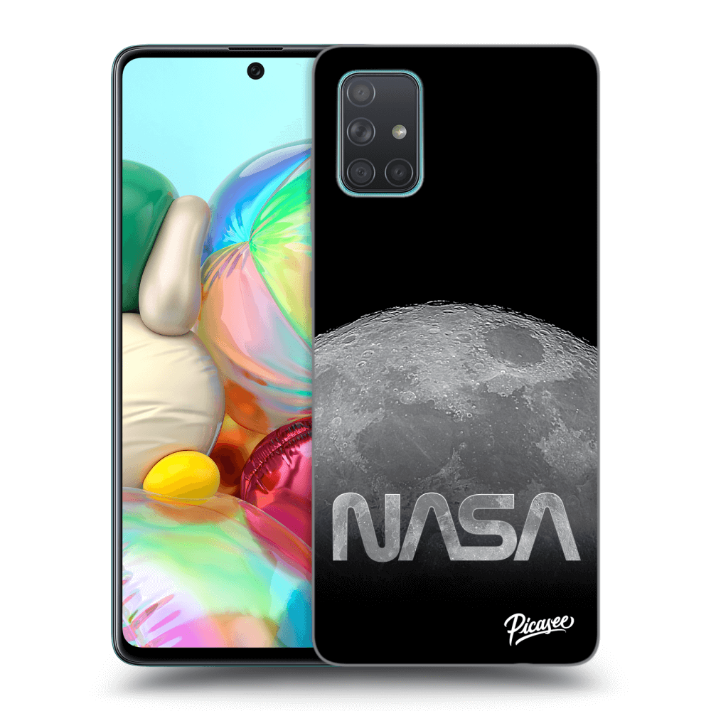 Samsung Galaxy A71 A715F Hülle - Transparentes Silikon - Moon Cut