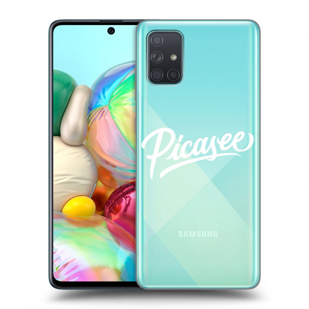 Samsung Galaxy A71 A715F Hülle - Transparentes Silikon - Picasee - White