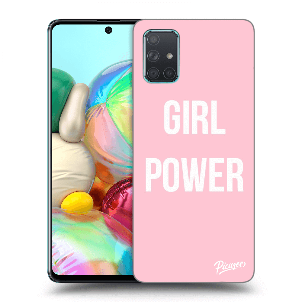 Samsung Galaxy A71 A715F Hülle - Schwarzes Silikon - Frauenpower