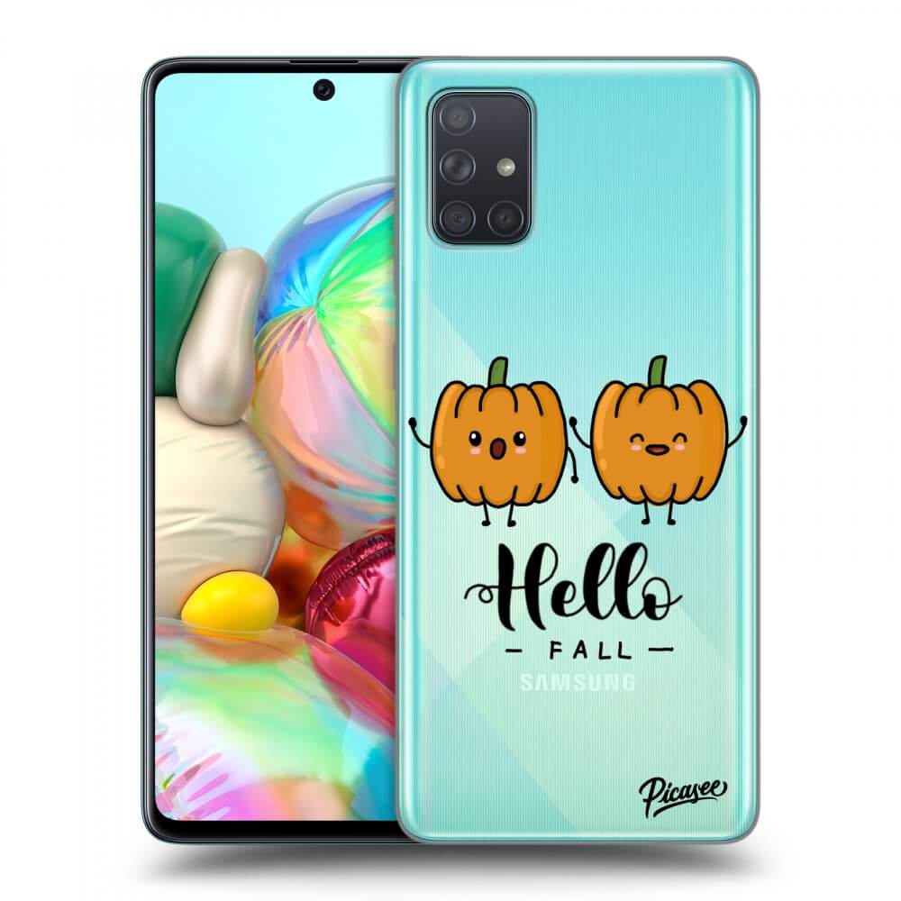 Samsung Galaxy A71 A715F Hülle - Transparentes Silikon - Hallo Fall