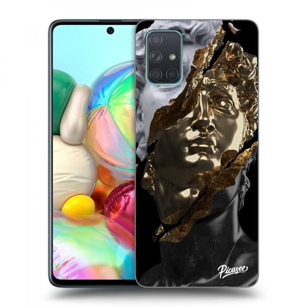 Samsung Galaxy A71 A715F Hülle - Schwarzes Silikon - Trigger