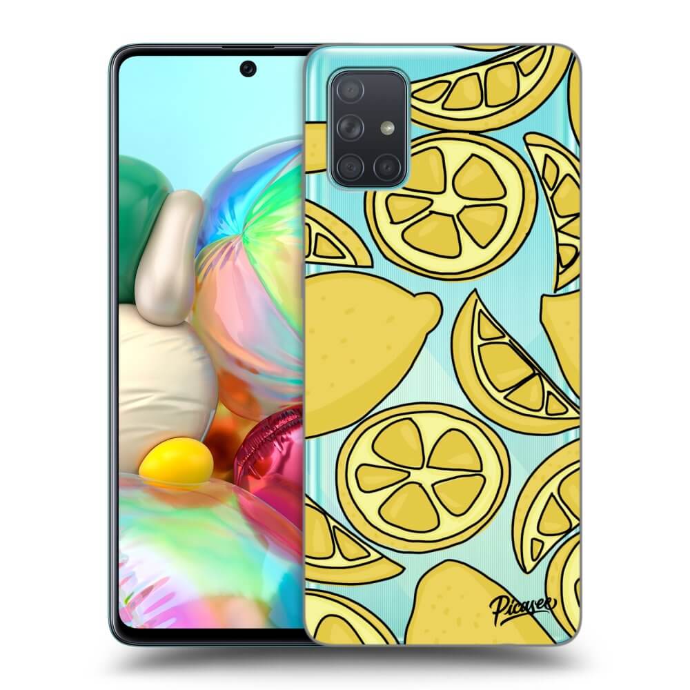 Samsung Galaxy A71 A715F Hülle - Transparentes Silikon - Lemon