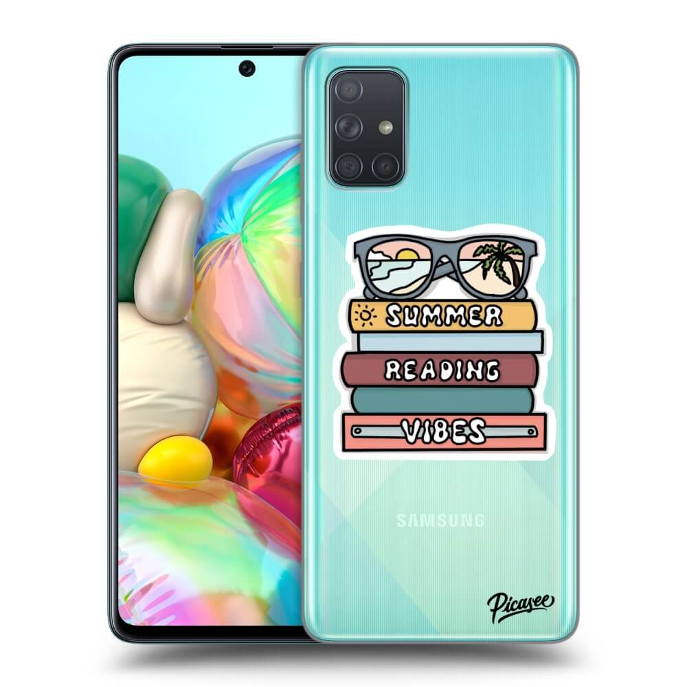 Samsung Galaxy A71 A715F Hülle - Transparentes Silikon - Summer Reading Vibes