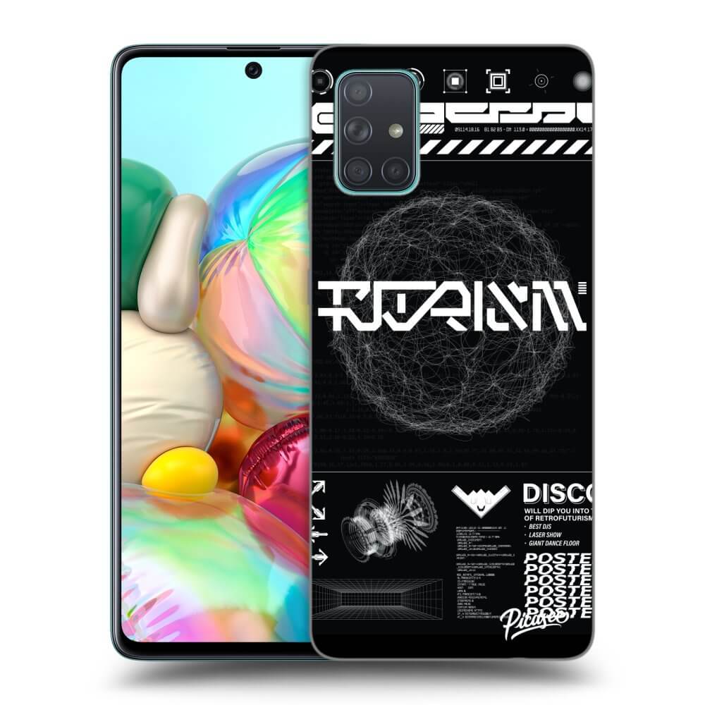 Samsung Galaxy A71 A715F Hülle - Schwarzes Silikon - BLACK DISCO