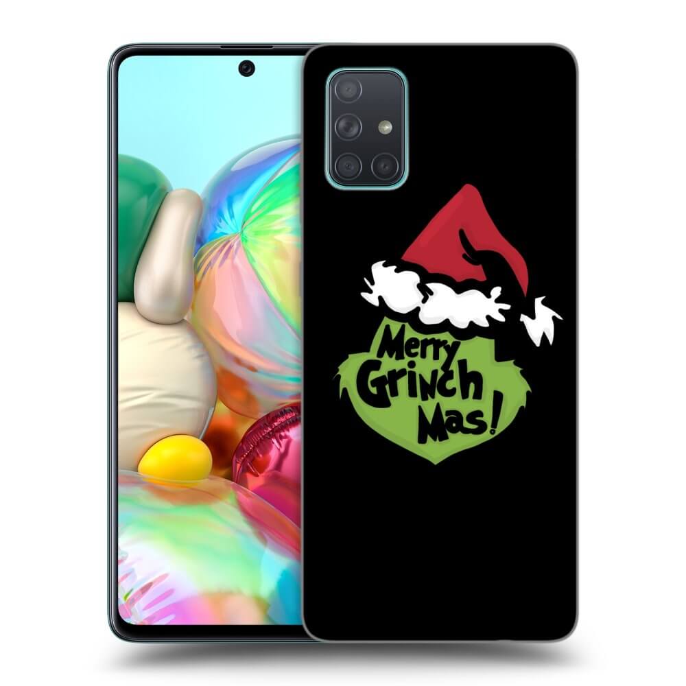 Samsung Galaxy A71 A715F Hülle - Schwarzes Silikon - Grinch 2