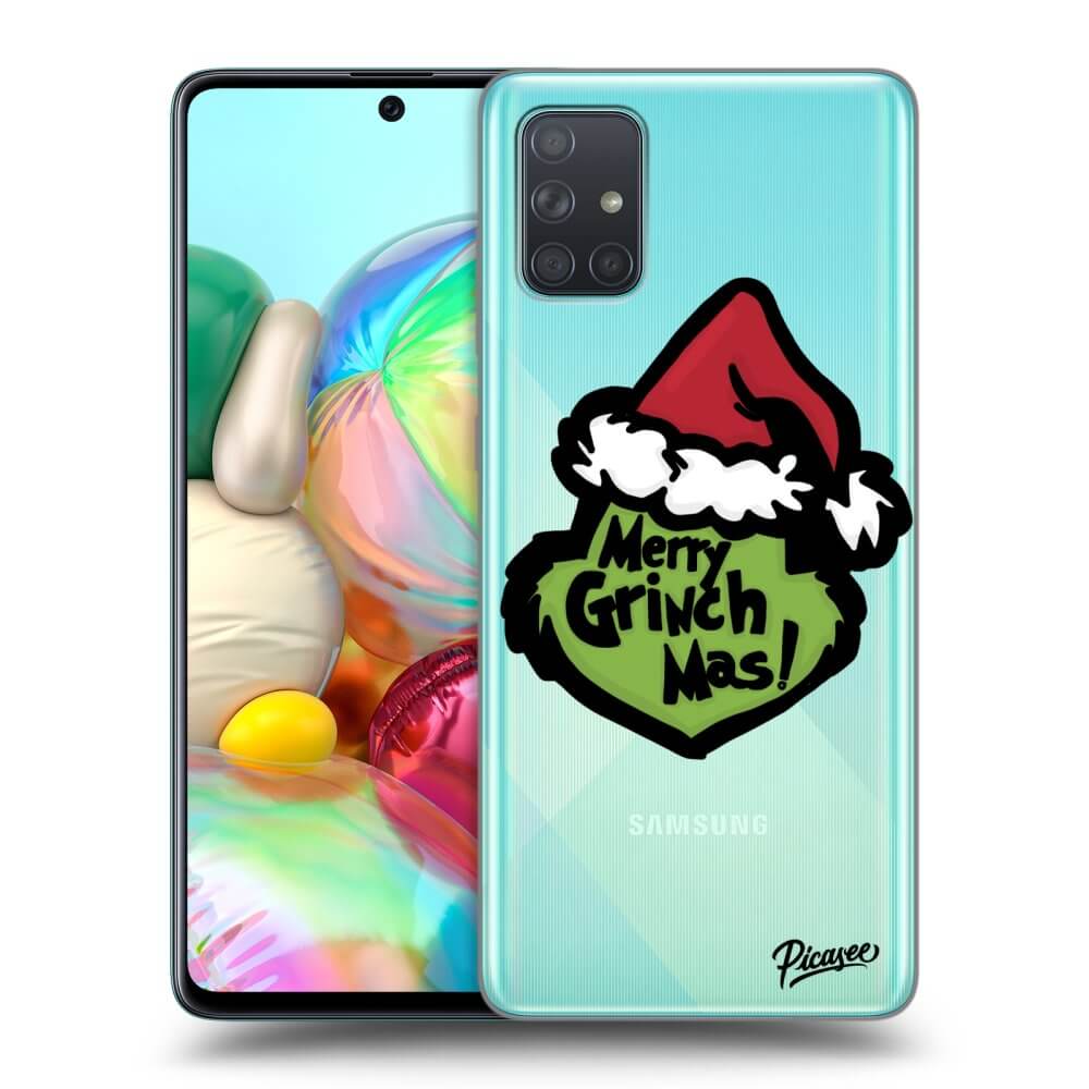 Samsung Galaxy A71 A715F Hülle - Transparentes Silikon - Grinch 2