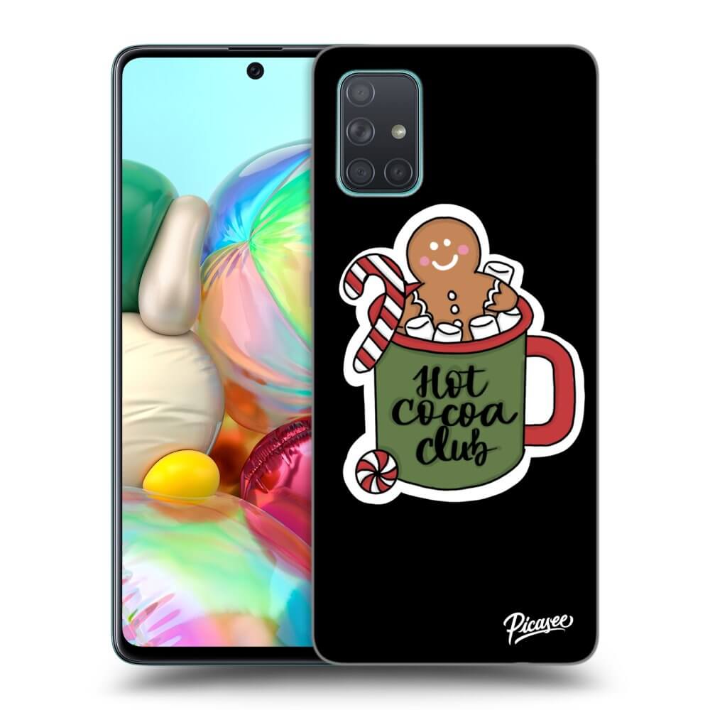 Samsung Galaxy A71 A715F Hülle - Schwarzes Silikon - Hot Cocoa Club