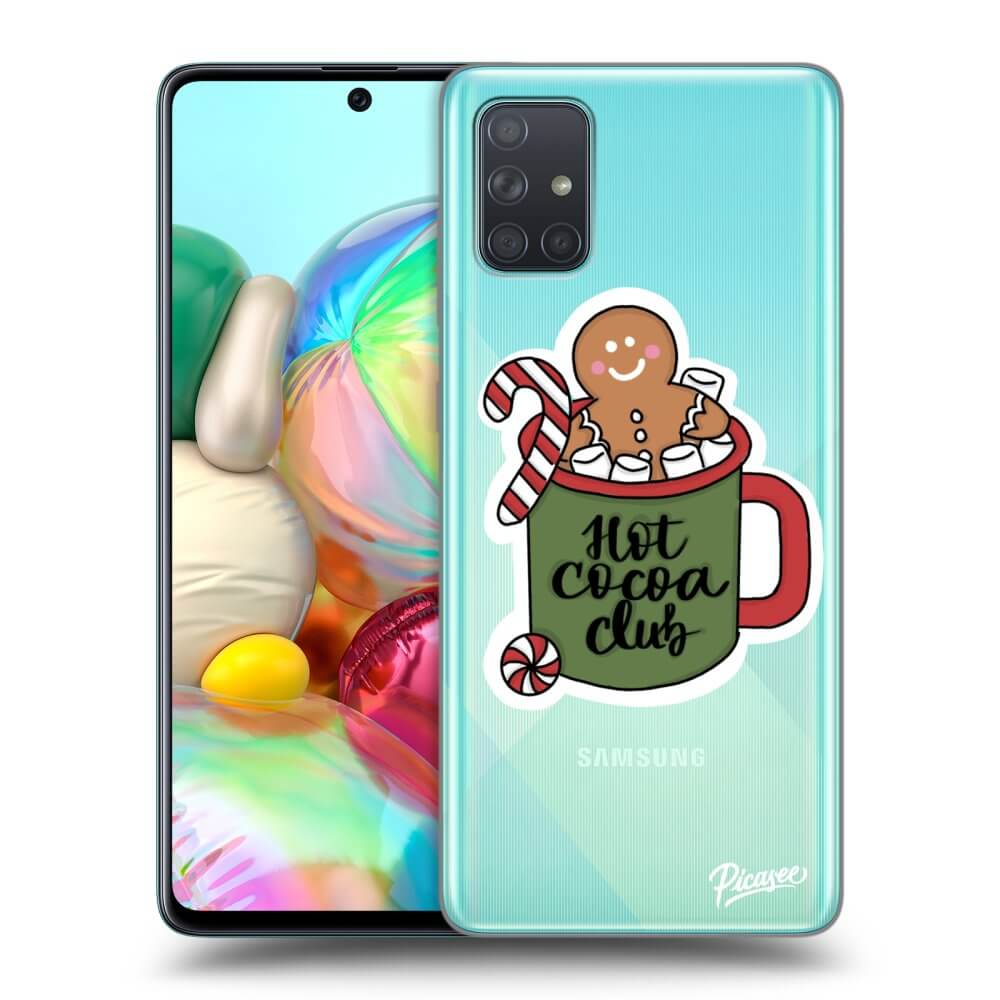 Samsung Galaxy A71 A715F Hülle - Transparentes Silikon - Hot Cocoa Club