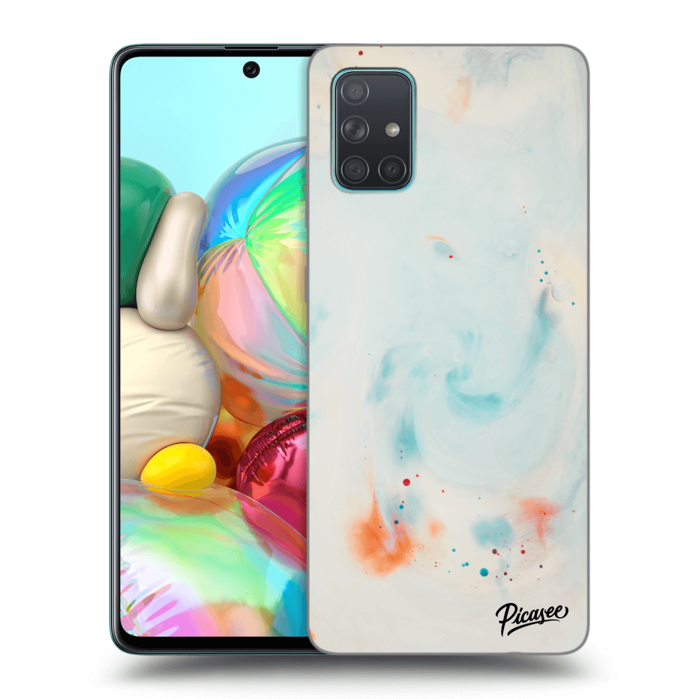 Samsung Galaxy A71 A715F Hülle - Transparentes Silikon - Splash