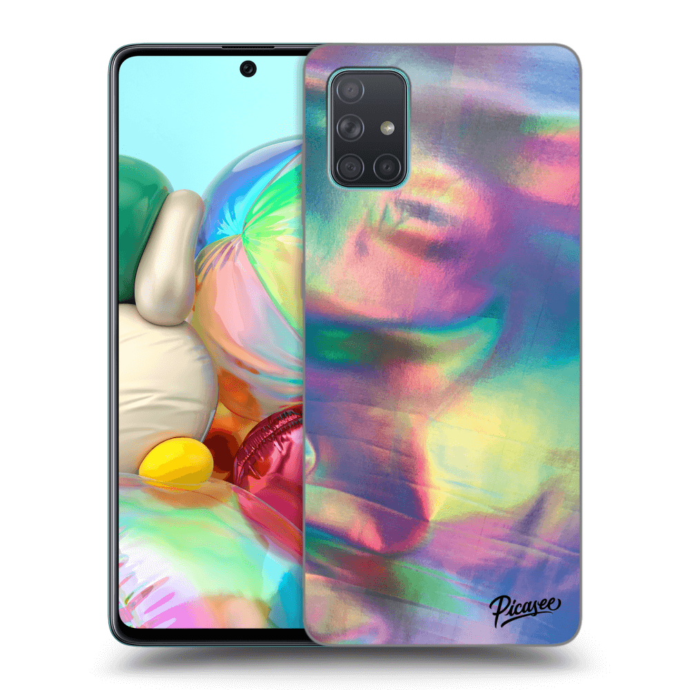 Samsung Galaxy A71 A715F Hülle - Transparentes Silikon - Holo