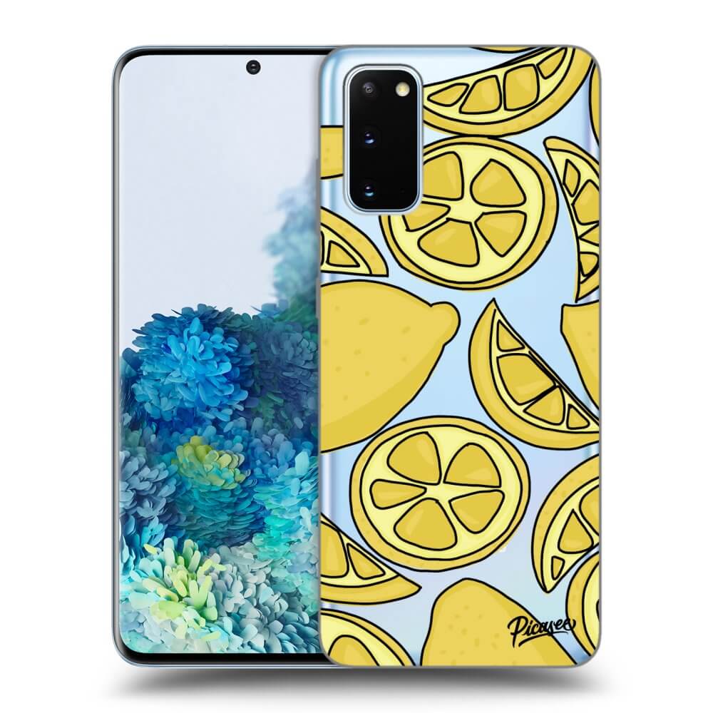 Samsung Galaxy S20 G980F Hülle - Transparentes Silikon - Lemon