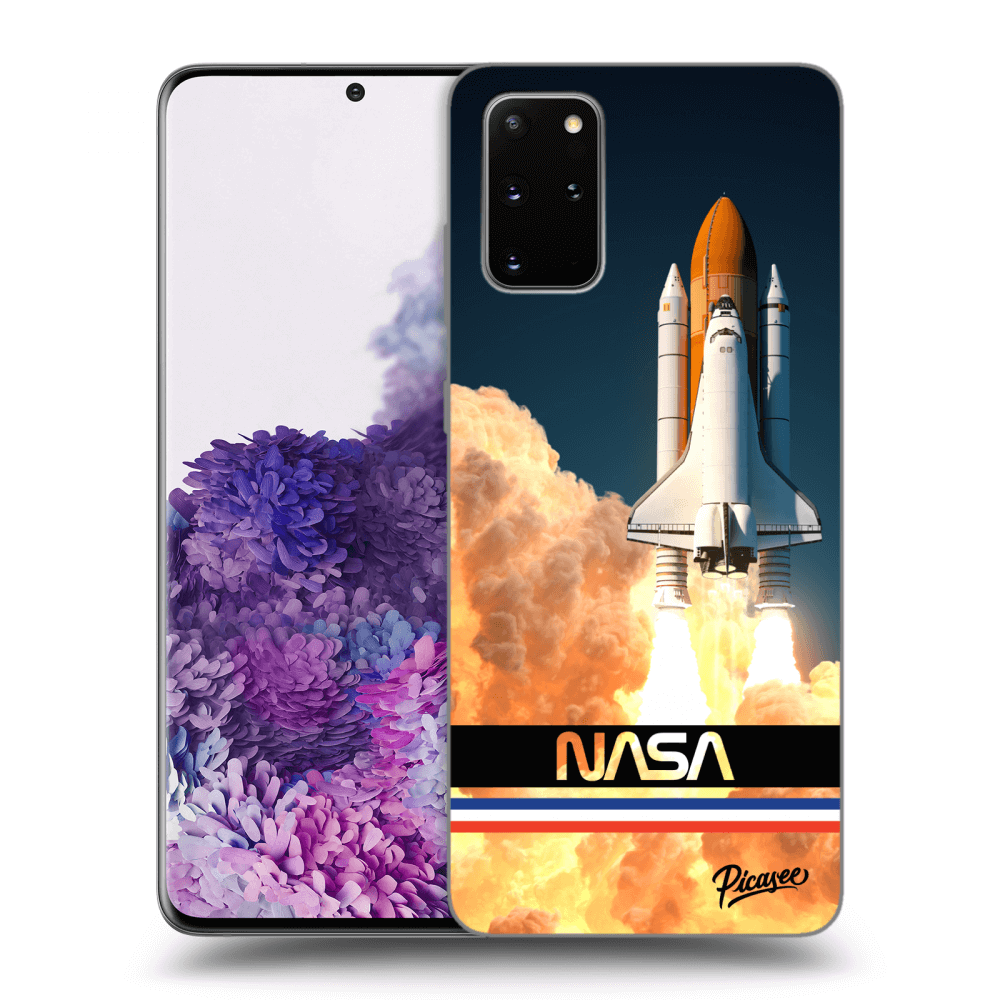 Samsung Galaxy S20+ G985F Hülle - Transparentes Silikon - Space Shuttle