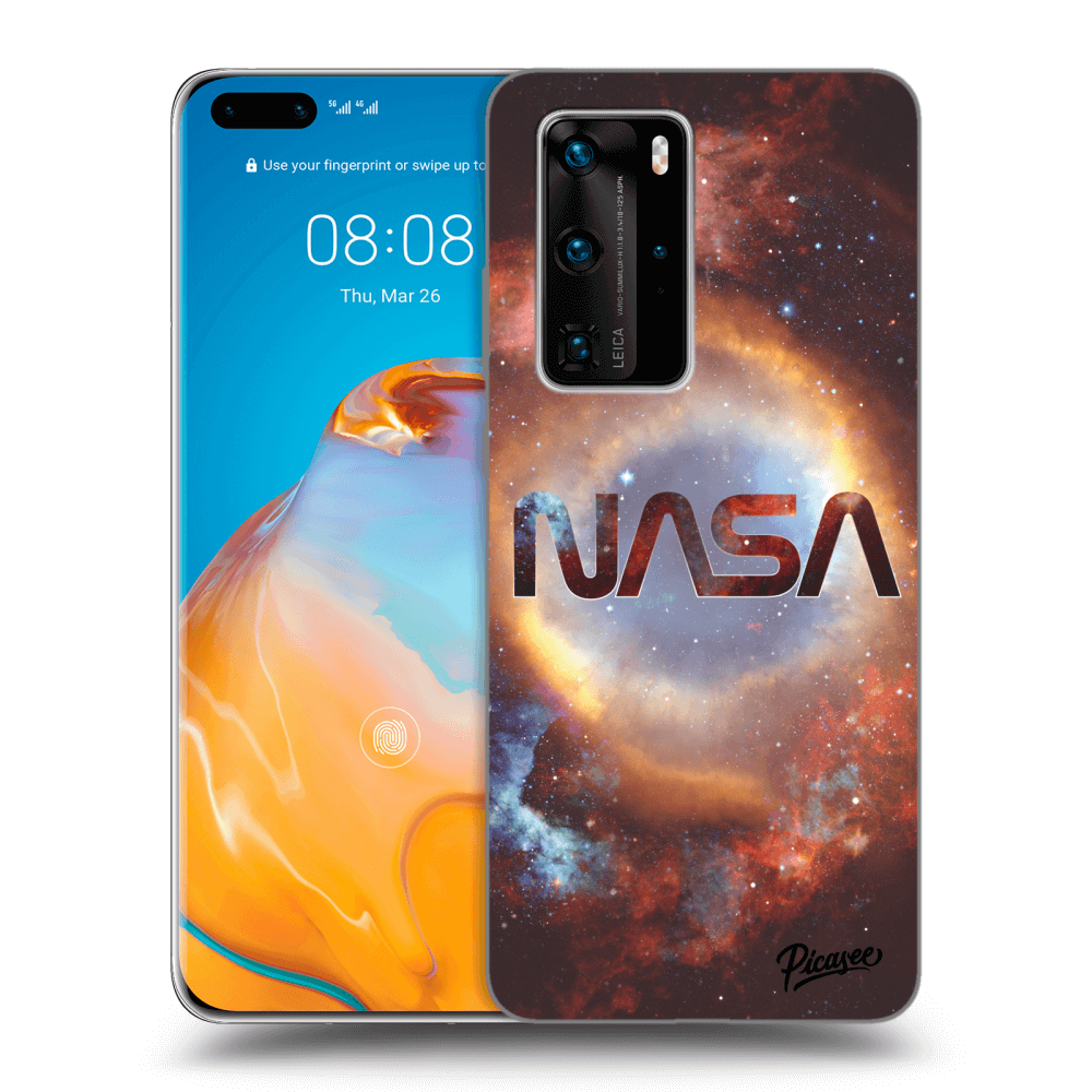 Huawei P40 Pro Hülle - Schwarzes Silikon - Nebula