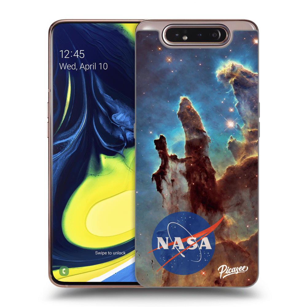 Samsung Galaxy A80 A805F Hülle - Transparentes Silikon - Eagle Nebula