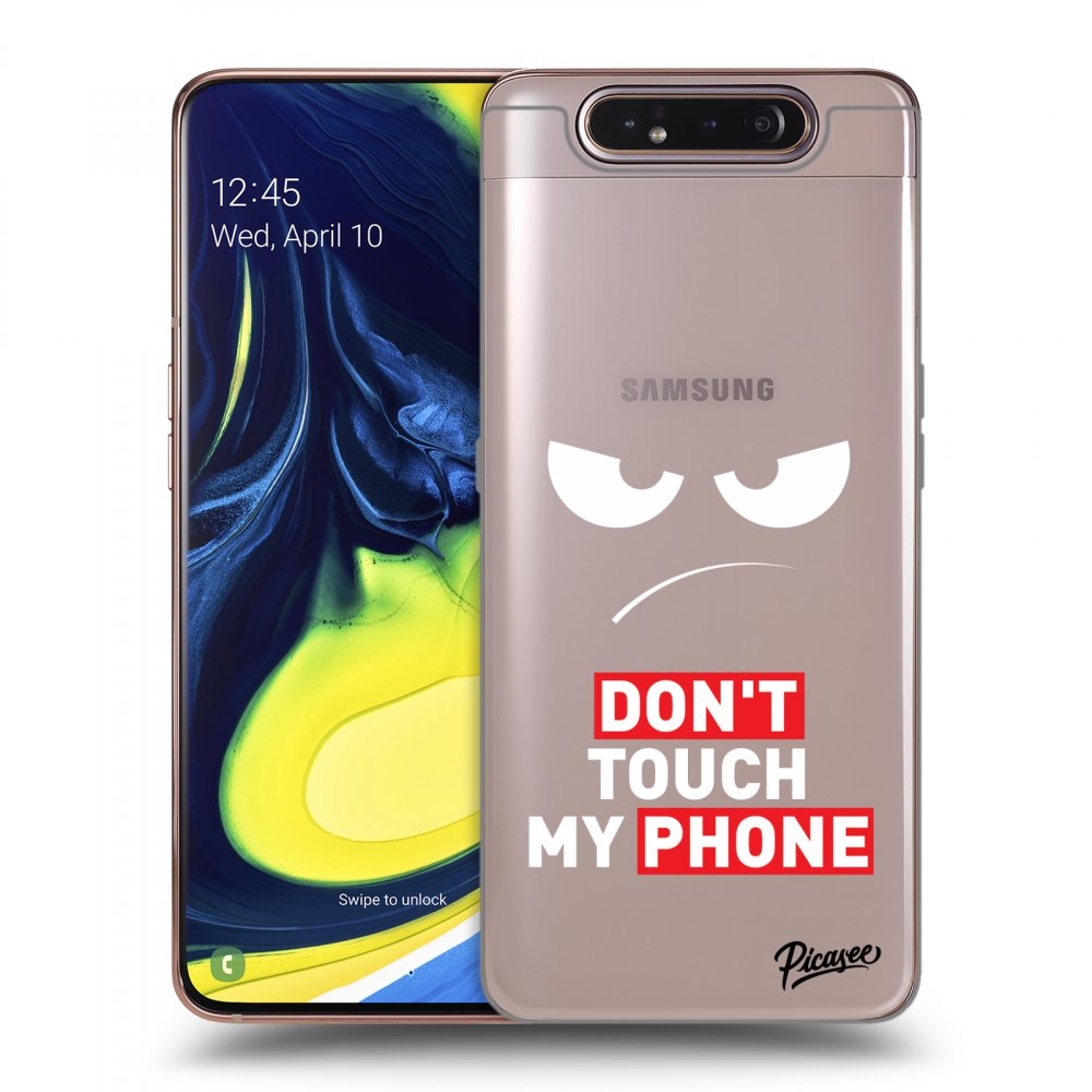 Samsung Galaxy A80 A805F Hülle - Transparentes Silikon - Angry Eyes - Transparent