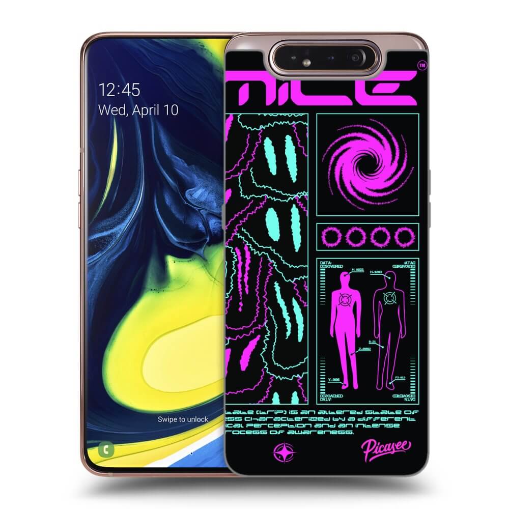 Samsung Galaxy A80 A805F Hülle - Transparentes Silikon - HYPE SMILE