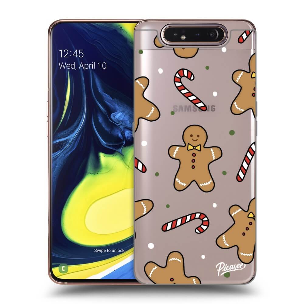 Samsung Galaxy A80 A805F Hülle - Transparentes Silikon - Gingerbread