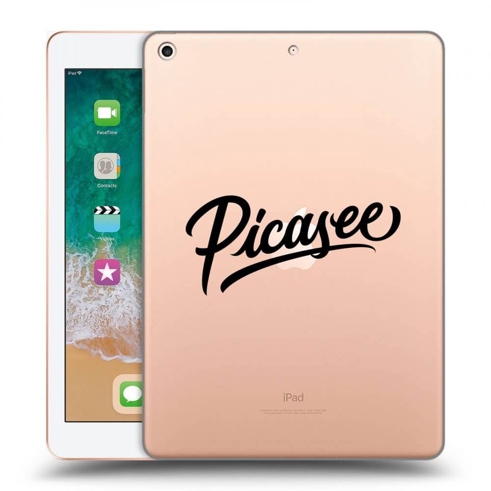 Transparente Silikonhülle Für Apple IPad 9.7 2018 (6. Gen) - Picasee - Black