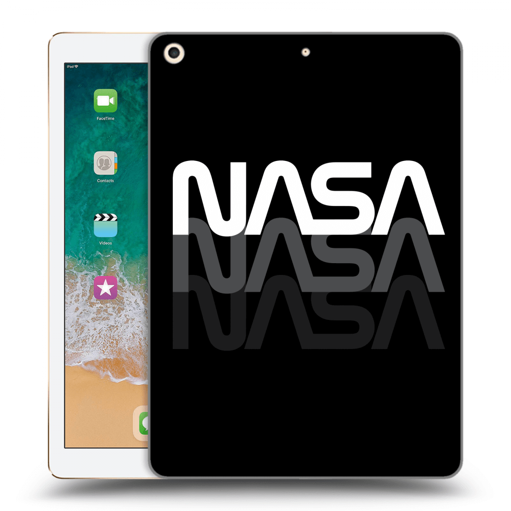 Schwarze Silikonhülle Für Apple IPad 9.7 2017 (5. Gen) - NASA Triple