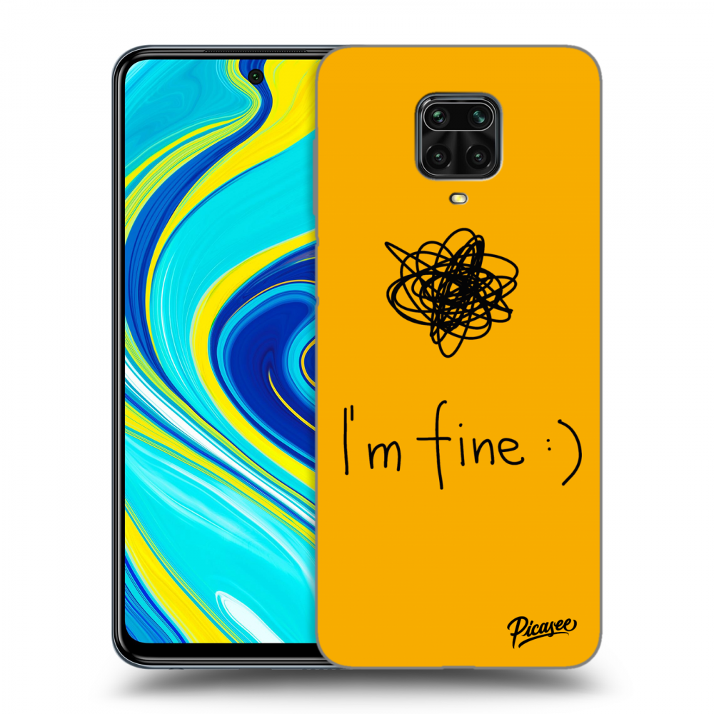 Xiaomi Redmi Note 9 Pro Hülle - Transparentes Silikon - I Am Fine