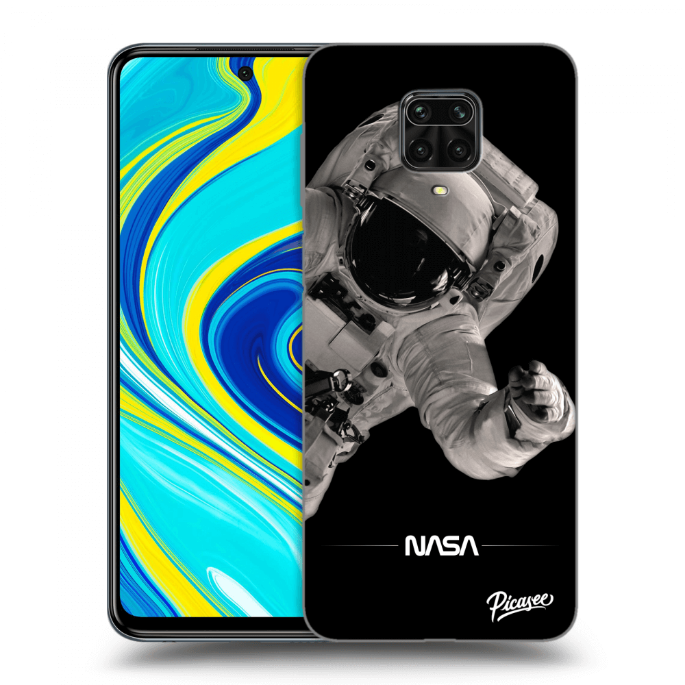 Xiaomi Redmi Note 9 Pro Hülle - Transparentes Silikon - Astronaut Big