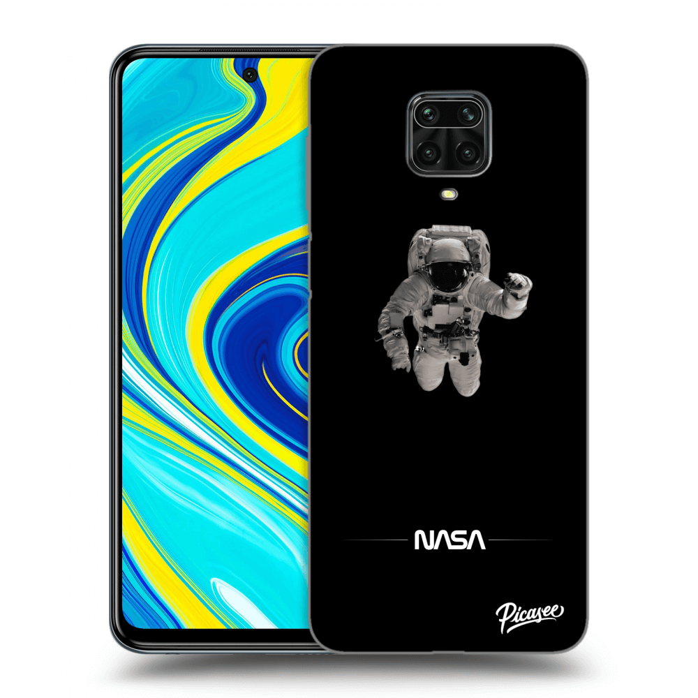 Xiaomi Redmi Note 9 Pro Hülle - Transparentes Silikon - Astronaut Minimal