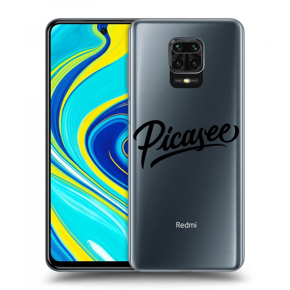 Xiaomi Redmi Note 9 Pro Hülle - Transparentes Silikon - Picasee - Black