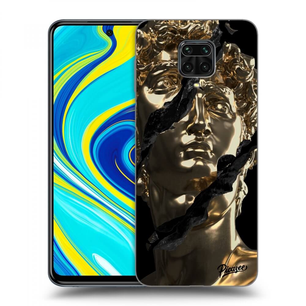 Xiaomi Redmi Note 9 Pro Hülle - Schwarzes Silikon - Golder