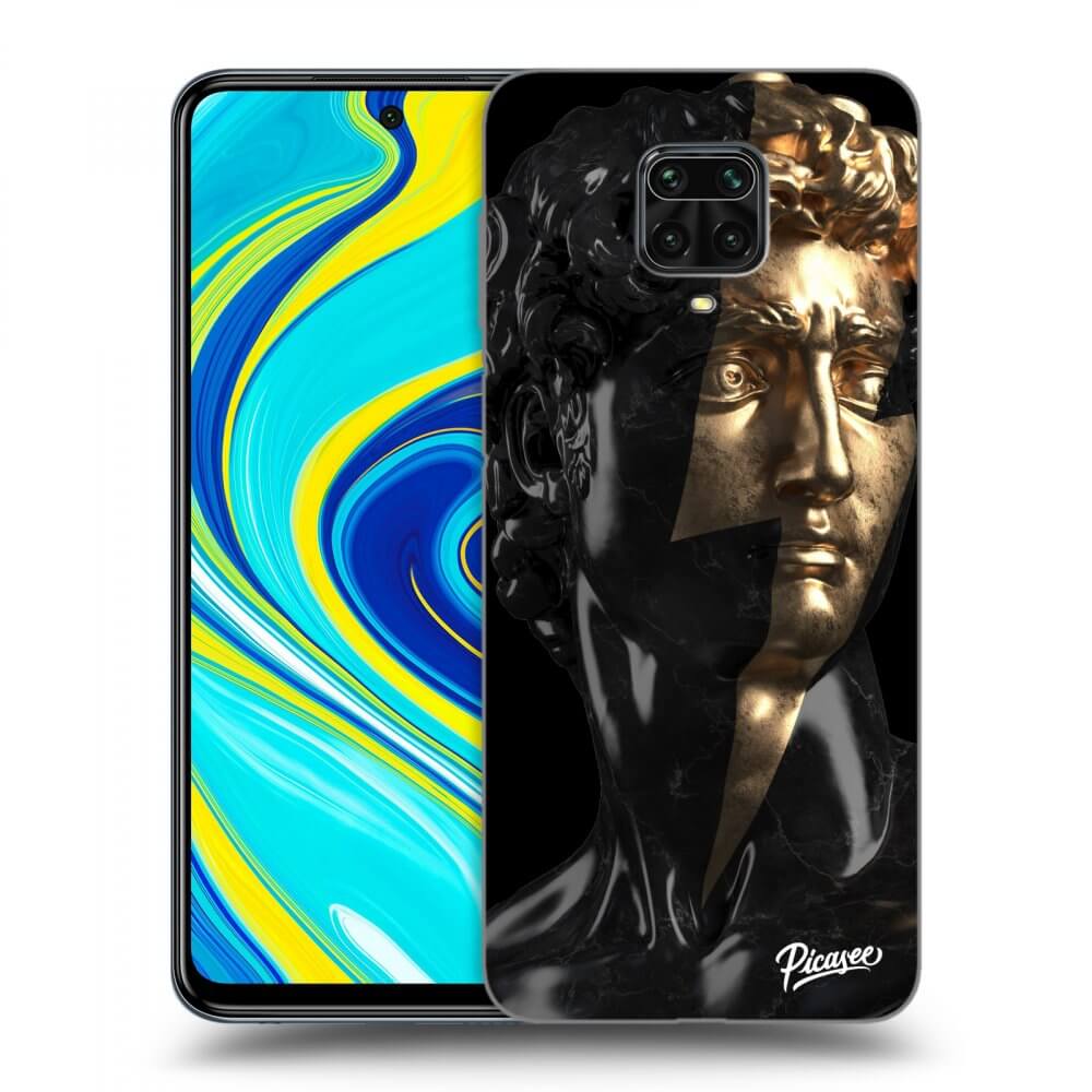 Xiaomi Redmi Note 9 Pro Hülle - Schwarzes Silikon - Wildfire - Black