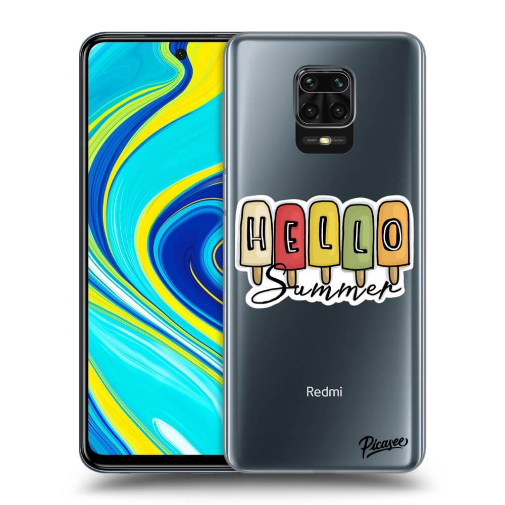 Xiaomi Redmi Note 9 Pro Hülle - Transparentes Silikon - Ice Cream