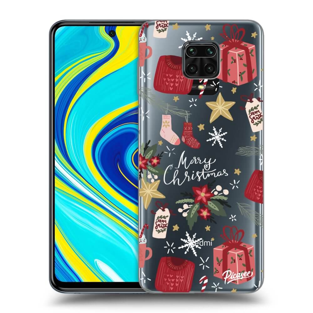 Xiaomi Redmi Note 9 Pro Hülle - Transparentes Silikon - Christmas