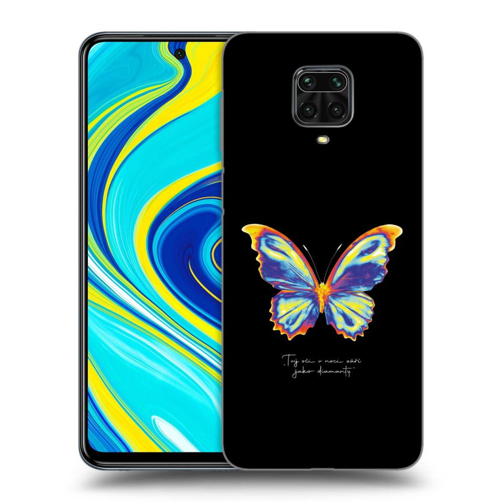 Xiaomi Redmi Note 9 Pro Hülle - Schwarzes Silikon - Diamanty Black