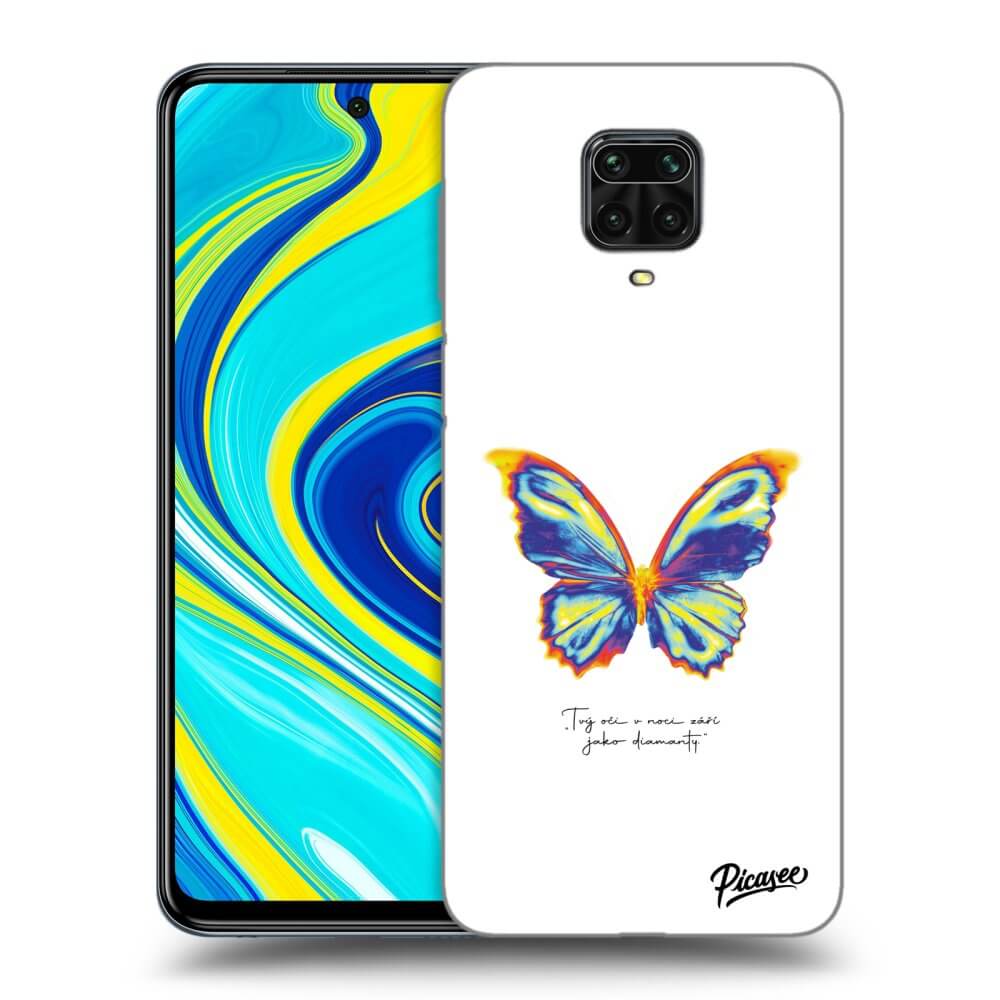 Xiaomi Redmi Note 9 Pro Hülle - Schwarzes Silikon - Diamanty White