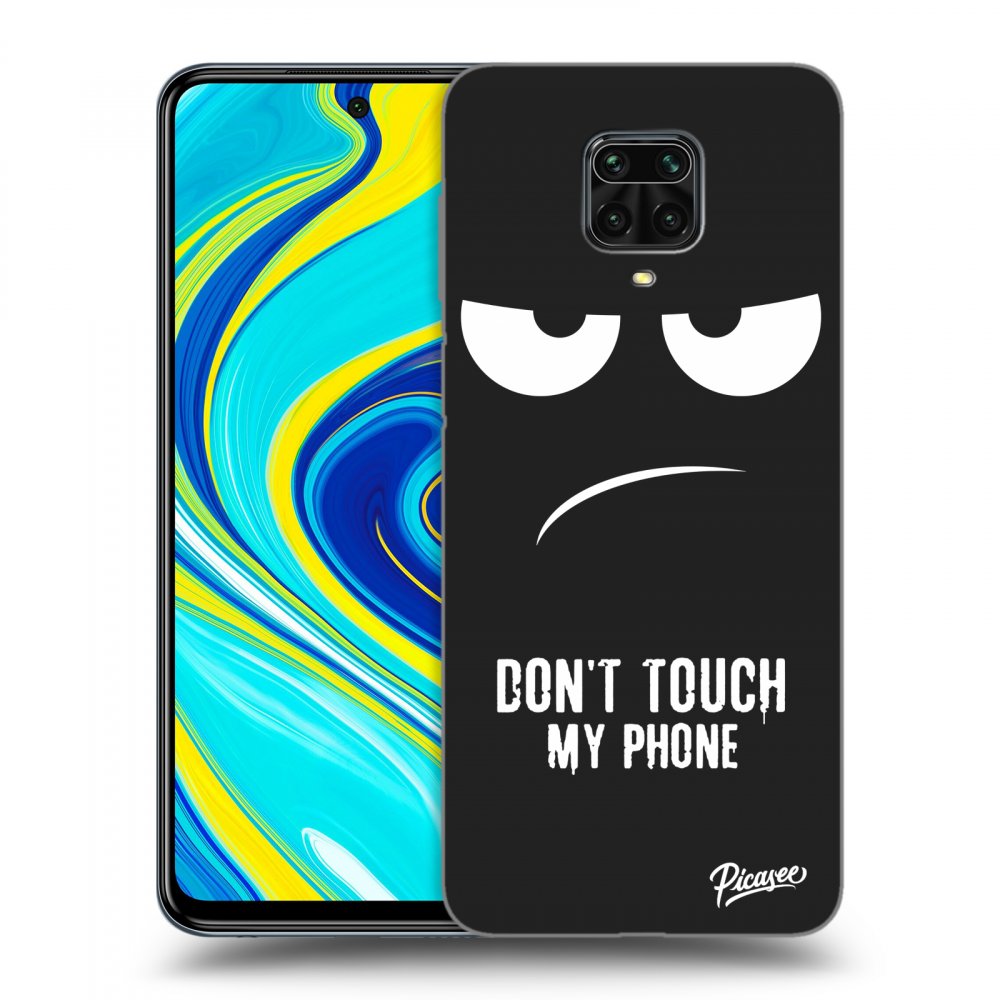 Xiaomi Redmi Note 9 Pro Hülle - Schwarzes Silikon - Don't Touch My Phone