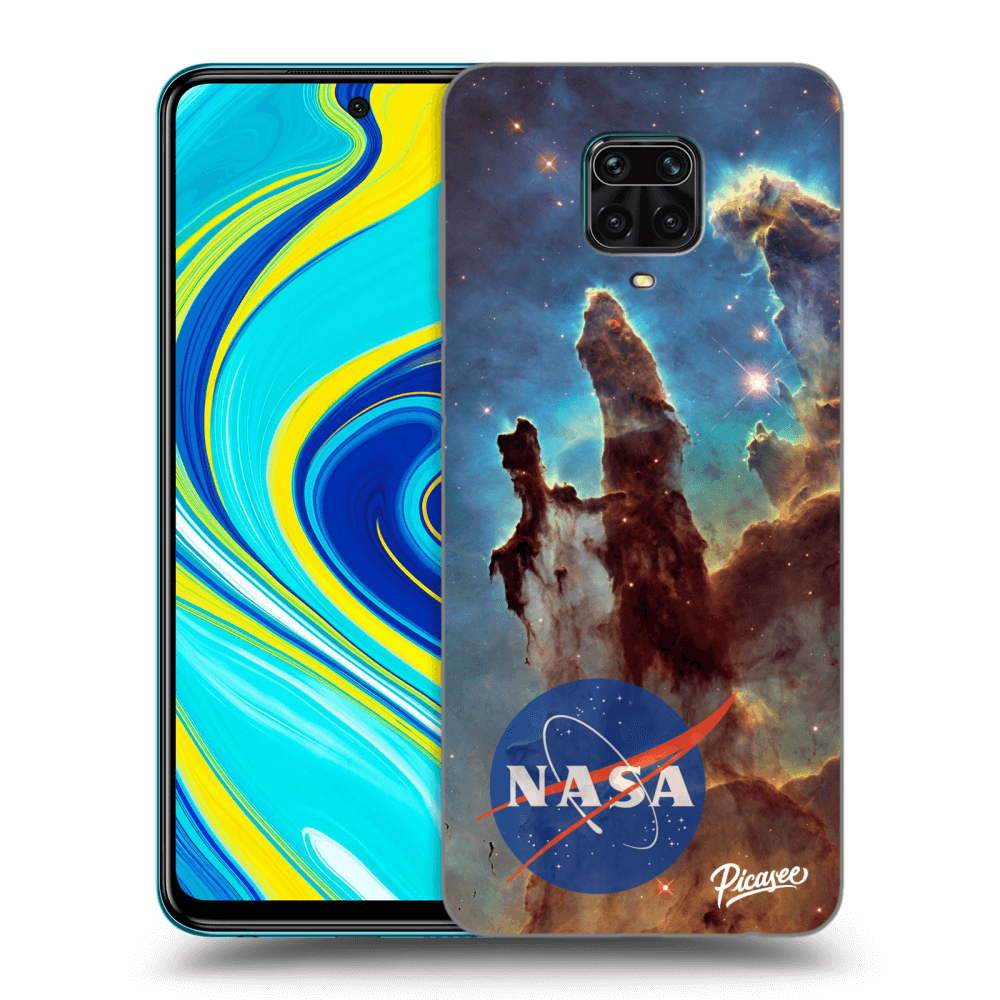 Xiaomi Redmi Note 9S Hülle - Schwarzes Silikon - Eagle Nebula