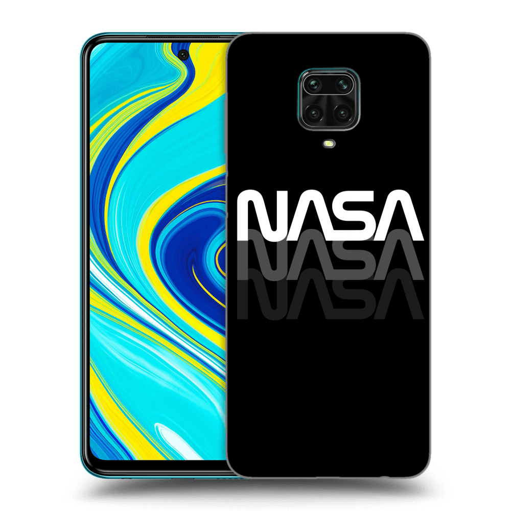 Xiaomi Redmi Note 9S Hülle - Schwarzes Silikon - NASA Triple