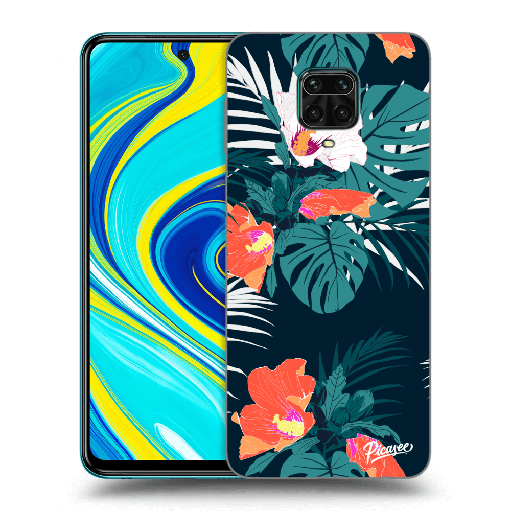 Xiaomi Redmi Note 9S Hülle - Transparentes Silikon - Monstera Color