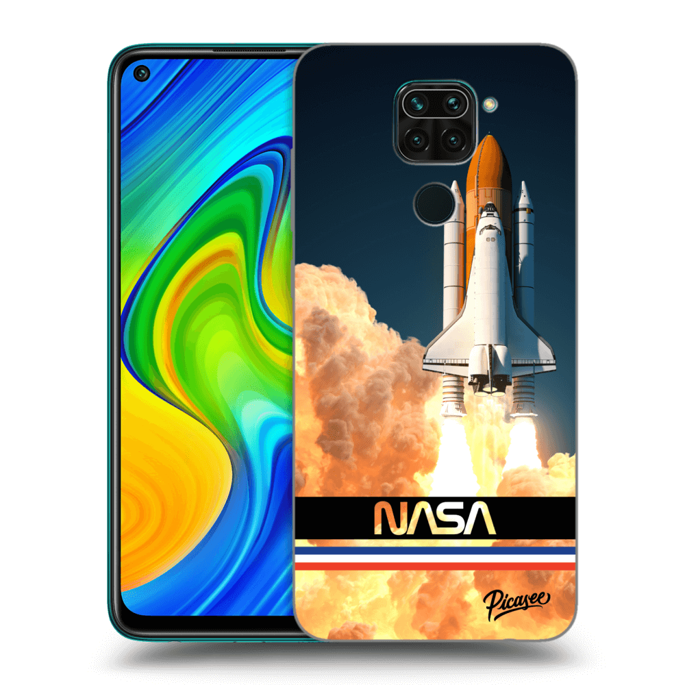 Xiaomi Redmi Note 9 Hülle - Transparentes Silikon - Space Shuttle