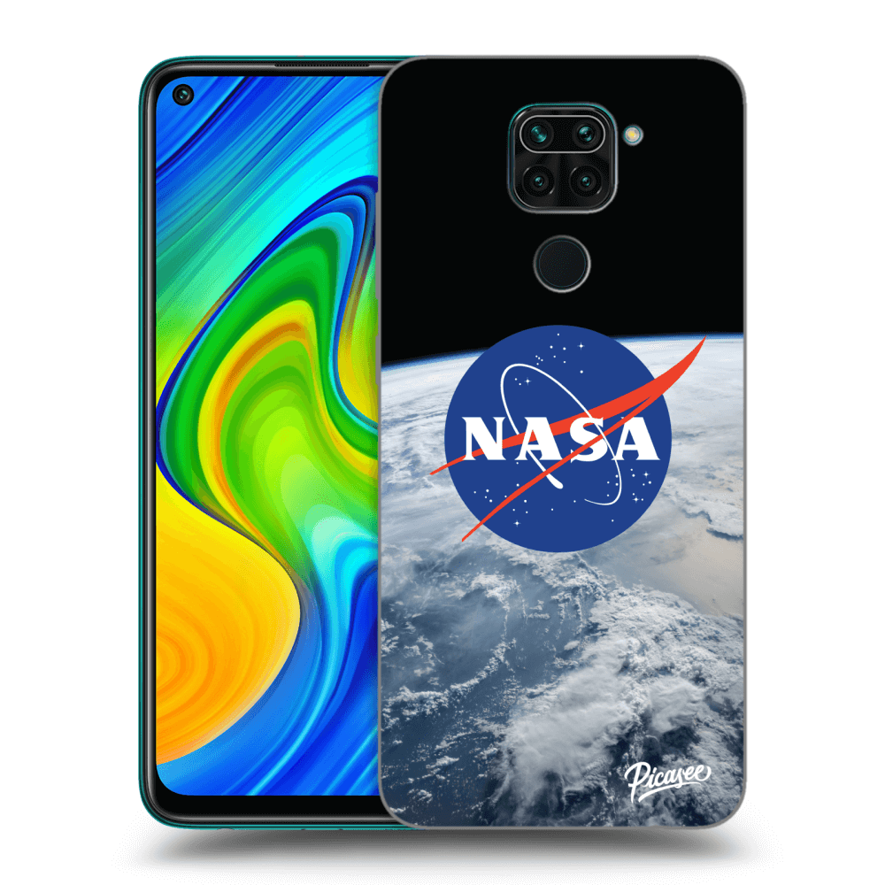 Xiaomi Redmi Note 9 Hülle - Schwarzes Silikon - Nasa Earth