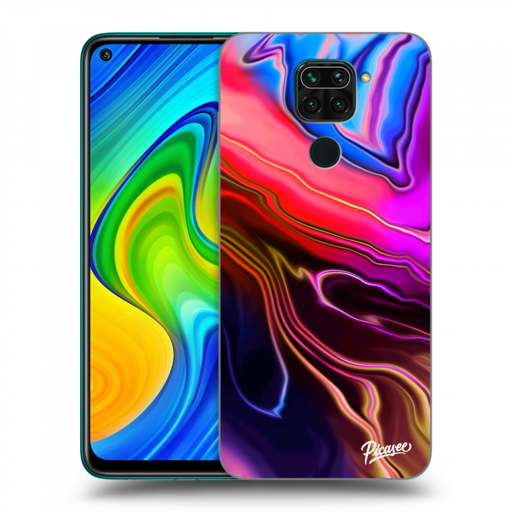 Xiaomi Redmi Note 9 Hülle - Schwarzes Silikon - Electric