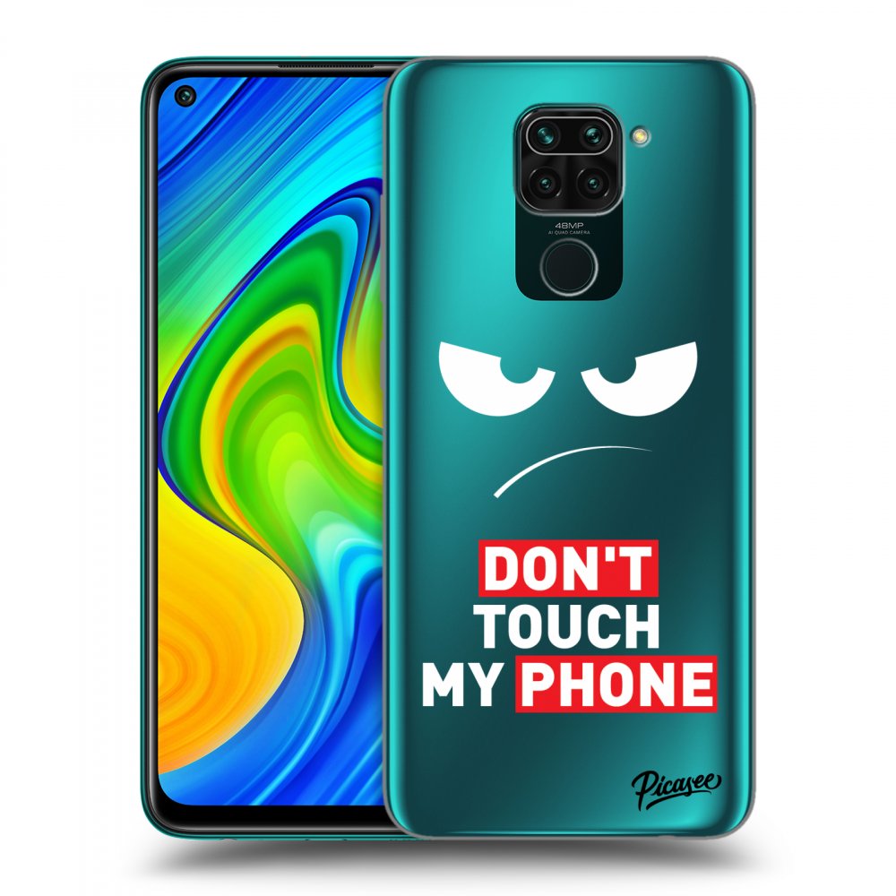 Xiaomi Redmi Note 9 Hülle - Transparentes Silikon - Angry Eyes - Transparent