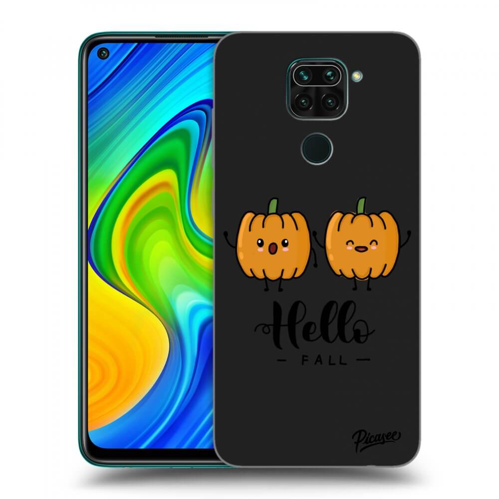 Xiaomi Redmi Note 9 Hülle - Schwarzes Silikon - Hallo Fall