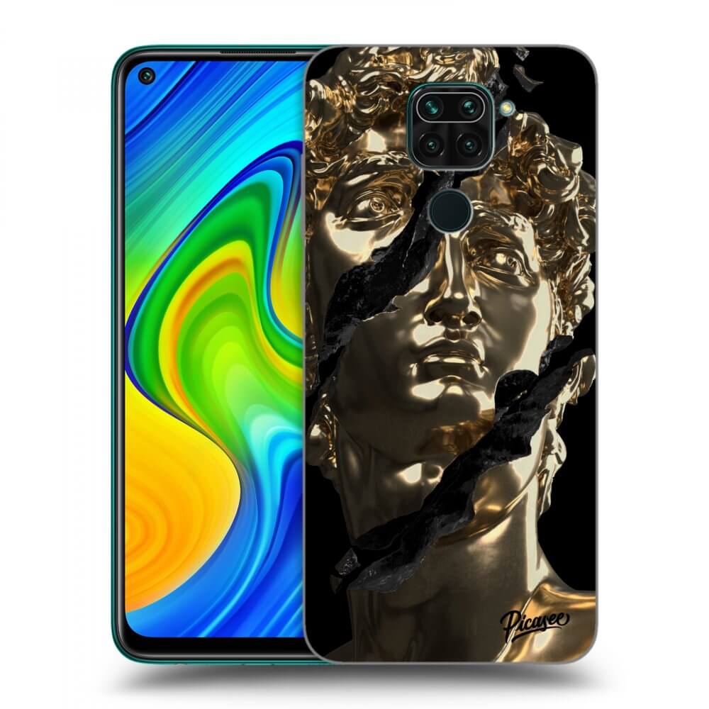 Xiaomi Redmi Note 9 Hülle - Schwarzes Silikon - Golder