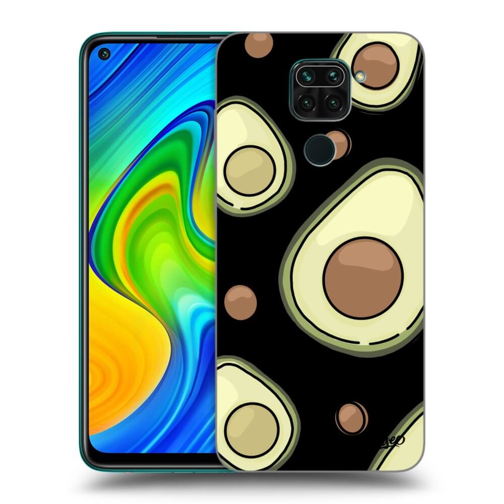 Xiaomi Redmi Note 9 Hülle - Schwarzes Silikon - Avocado