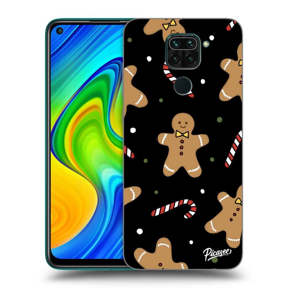 Xiaomi Redmi Note 9 Hülle - Schwarzes Silikon - Gingerbread