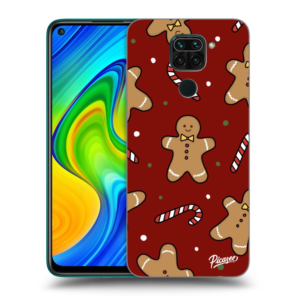 Xiaomi Redmi Note 9 Hülle - Schwarzes Silikon - Gingerbread 2