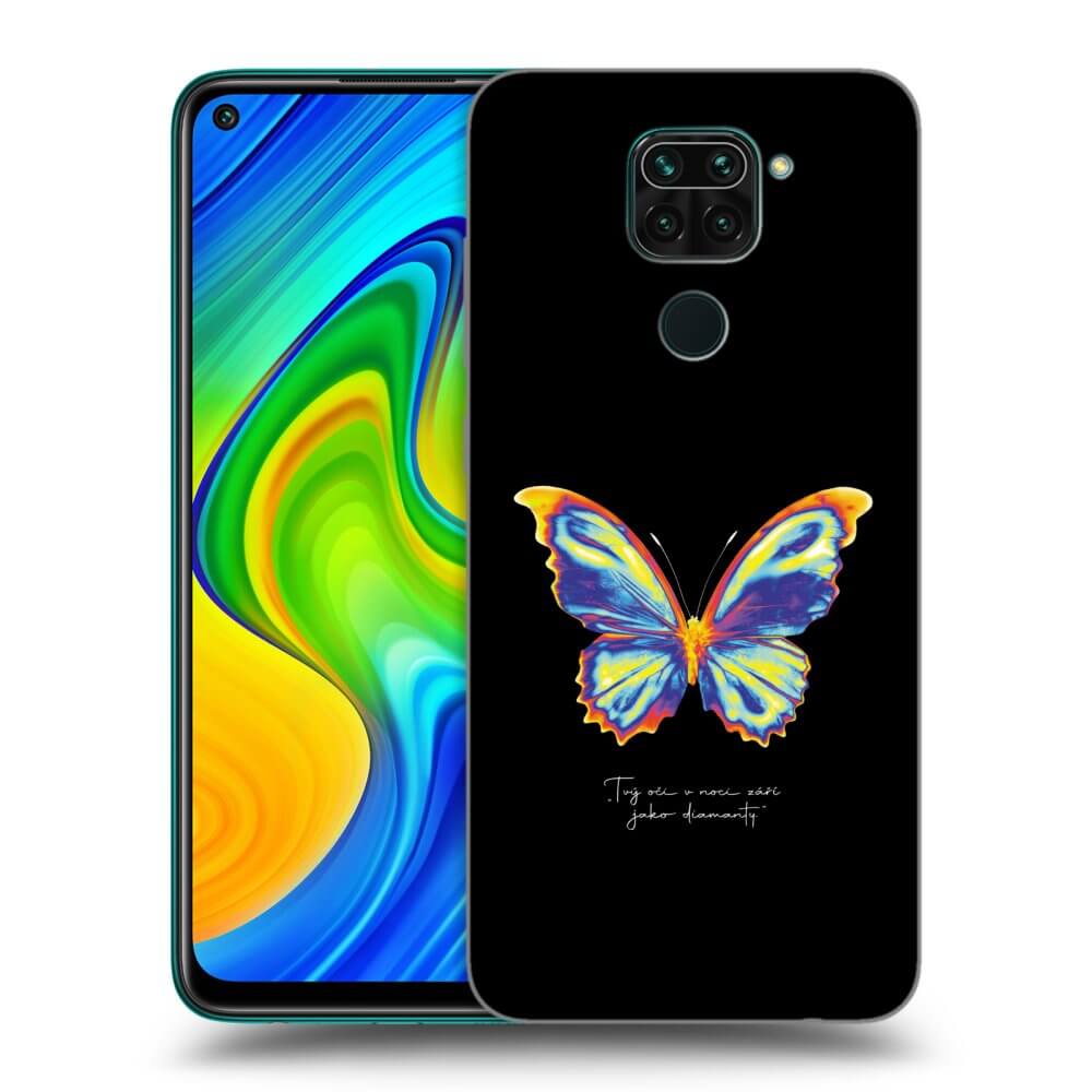 Xiaomi Redmi Note 9 Hülle - Schwarzes Silikon - Diamanty Black