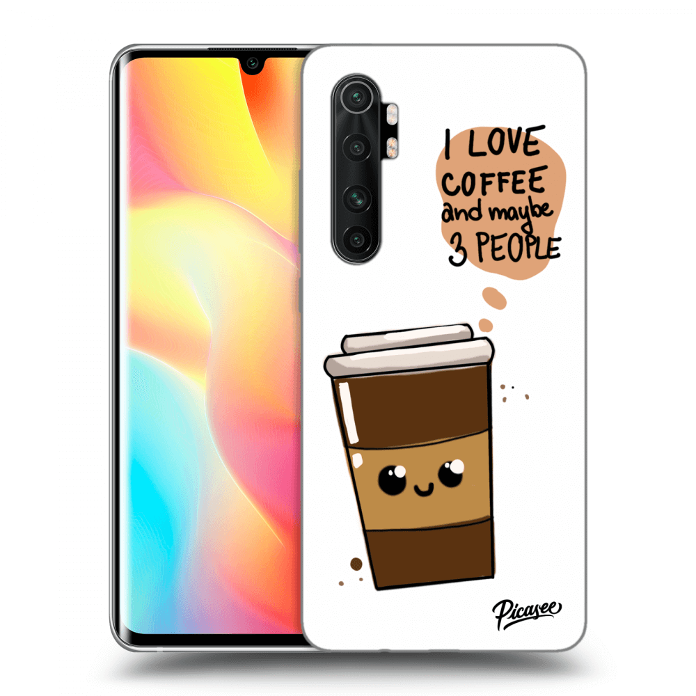 Xiaomi Mi Note 10 Lite Hülle - Transparentes Silikon - Cute Coffee