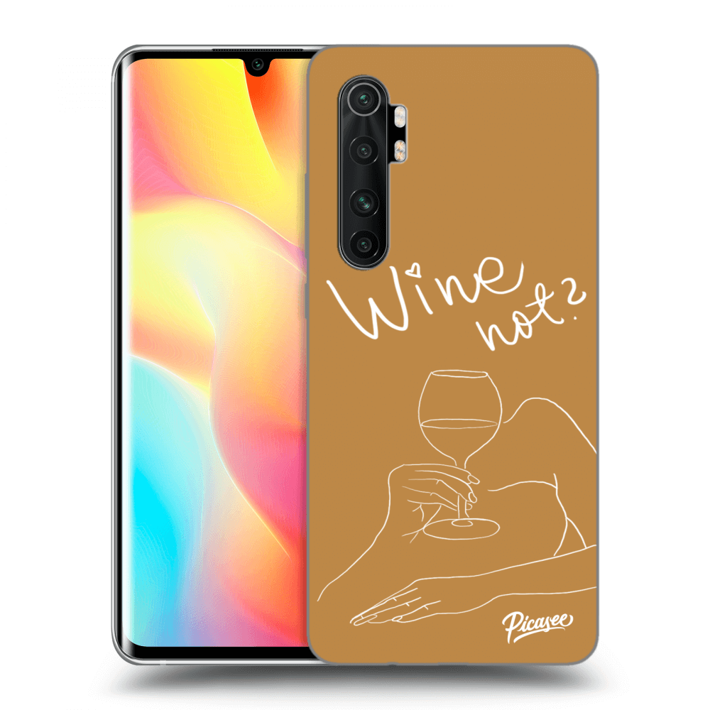 Xiaomi Mi Note 10 Lite Hülle - Transparentes Silikon - Wine Not