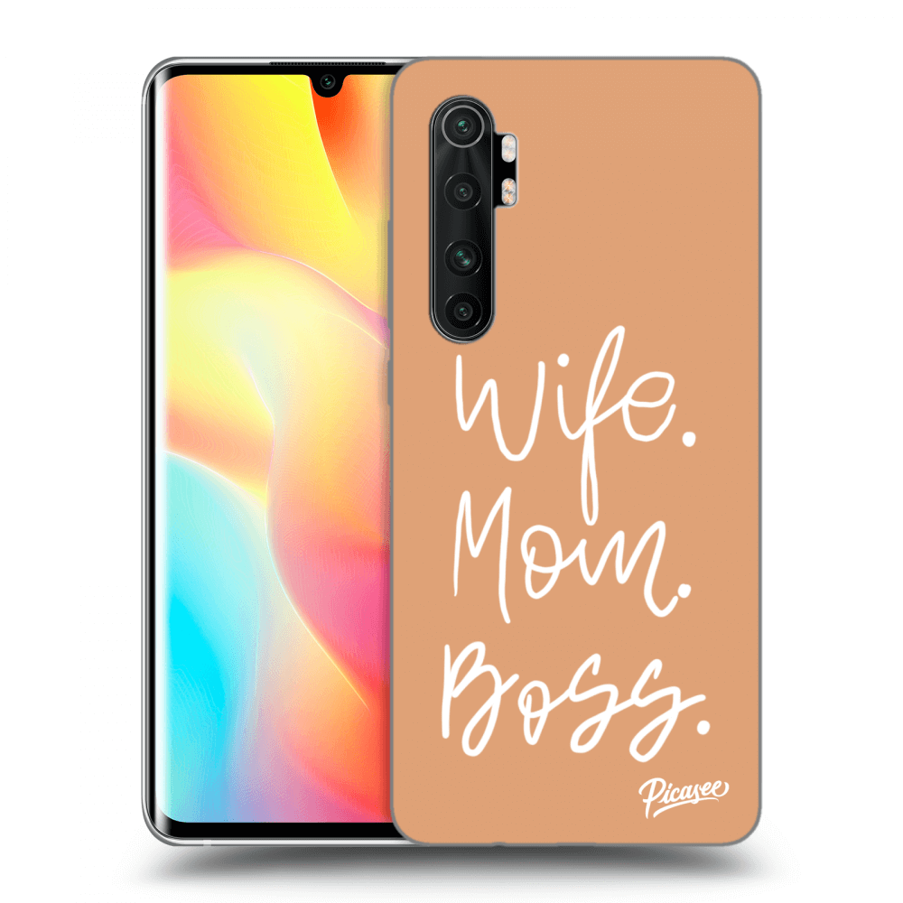 Xiaomi Mi Note 10 Lite Hülle - Transparentes Silikon - Boss Mama